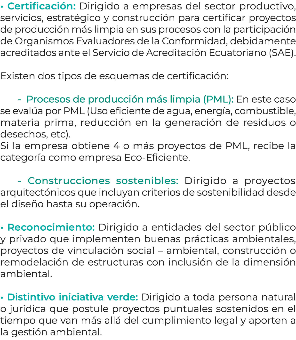 • Certificaci n: Dirigido a empresas del sector productivo, servicios, estrat gico y construcci n para certificar pro...