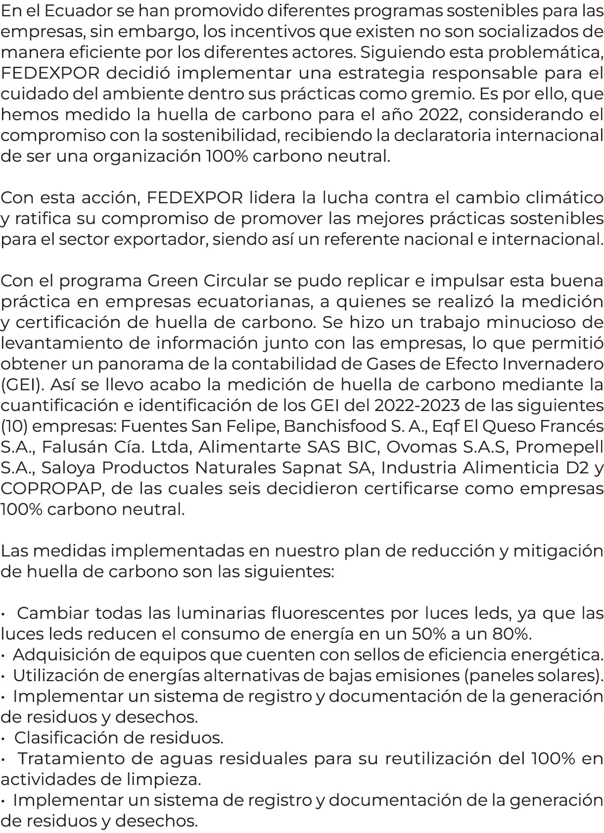 En el Ecuador se han promovido diferentes programas sostenibles para las empresas, sin embargo, los incentivos que ex...
