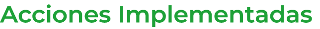 Acciones Implementadas