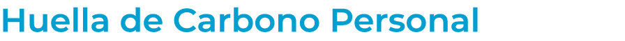 Huella de Carbono Personal