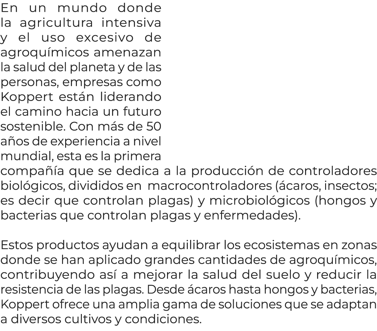 En un mundo donde la agricultura intensiva y el uso excesivo de agroqu micos amenazan la salud del planeta y de las p...