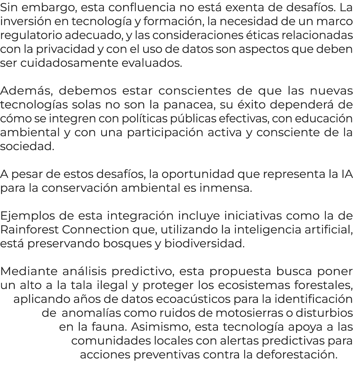 Sin embargo, esta confluencia no est exenta de desaf os. La inversi n en tecnolog a y formaci n, la necesidad de un ...