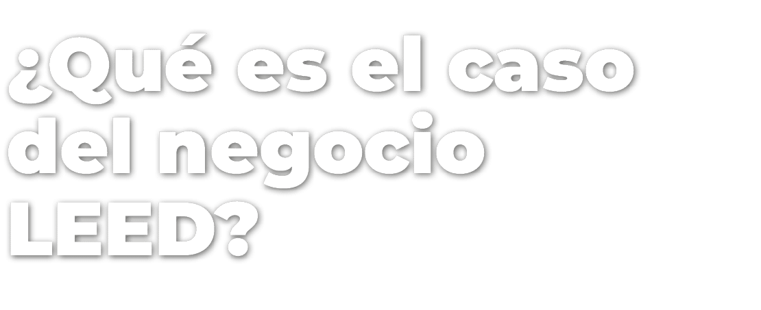 ¿Qu es el caso del negocio LEED?