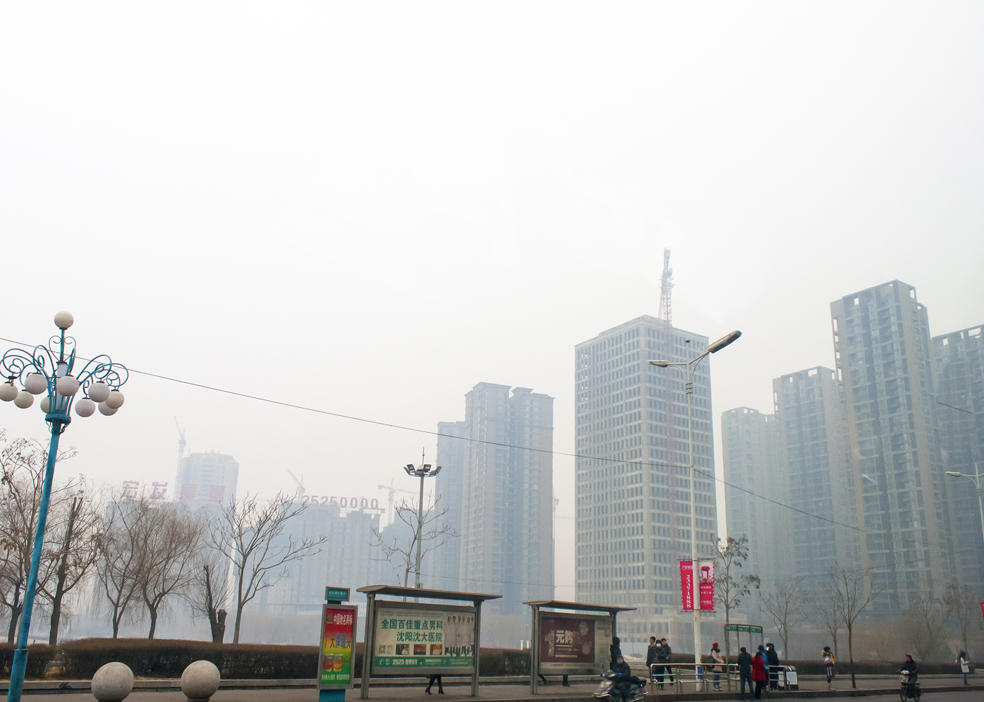 air pollution china shenyang Beijing city